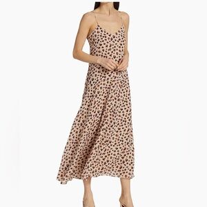 Theory Flora Leopard 100% silk dress - size 2